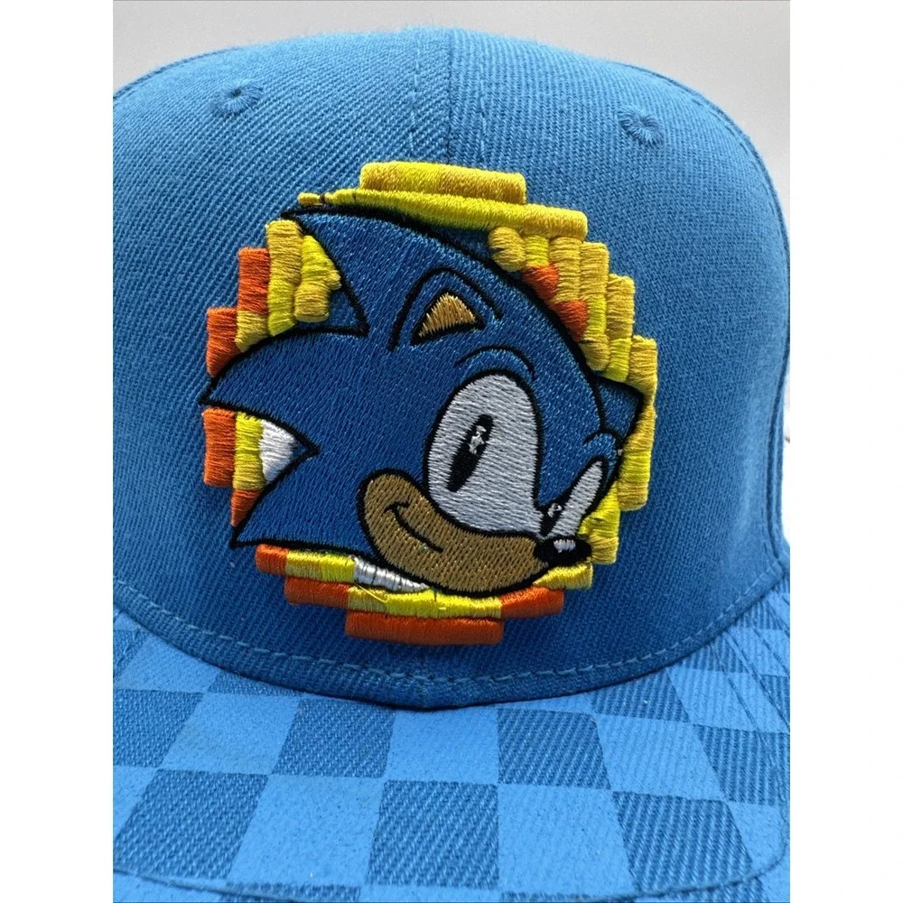 Sonic The Hedgehog Baseball Cap Men's‎ One Size Blue Adjustable Snapback Hat - Picture 2 of 6